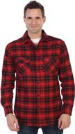 gioberti checkered brushed flannel contrast: stylish and cozy plaid shirt for versatile outfits logo