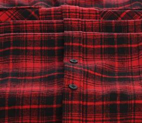 img 1 attached to Gioberti Checkered Brushed Flannel Contrast: Stylish and Cozy Plaid Shirt for Versatile Outfits