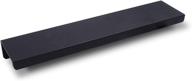 🔲 premium 8-pack black edge pulls - 6" length, concealed tab for kitchen & garage cabinet drawers logo