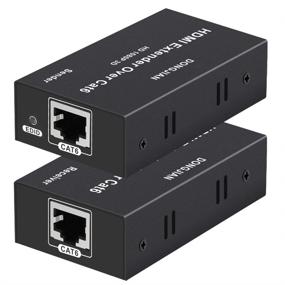 img 4 attached to 🔌 HDMI усилитель 196 футов: идеальное 1080p 3D HDMI через один кабель Cat5E/6/7 с поддержкой HDMI 1.4a