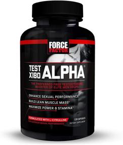 img 4 attached to Force Factor Test X180 Alpha Testosterone Booster for Men, Lean Muscle Building 💪 Supplement with Testofen, Increased Strength and Power, Enhanced Stamina and Performance - 120 Capsules