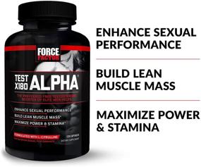 img 3 attached to Force Factor Test X180 Alpha Testosterone Booster for Men, Lean Muscle Building 💪 Supplement with Testofen, Increased Strength and Power, Enhanced Stamina and Performance - 120 Capsules