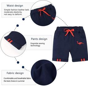 img 1 attached to 👕 Cool Summer Outfit set for Little Boys: Short Sleeved Polo Tee + Pants Set