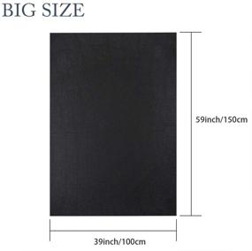 img 3 attached to High-Quality Pllieay 14 Count Big Size Black Classic Reserve Aida Cloth Cross Stitch Fabric - 1 Pack - 59 x 39 Inch