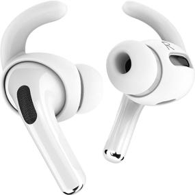 img 4 attached to Улучшите свой опыт использования AirPods Pro с помощью насадок Proof Labs Ear Hooks, чехла и чехла для хранения - белого цвета (3 пары)