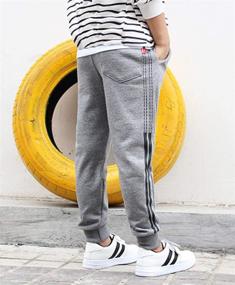 img 2 attached to LittleXin Casual Sports Sweatpants Trousers Boys' Clothing