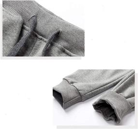 img 1 attached to LittleXin Casual Sports Sweatpants Trousers Boys' Clothing