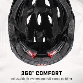 img 3 attached to 🚲 Mongoose Youth Blackcomb Tattoo Helmet for Biking & Multi Sports, 52cm-56cm, Hardshell Design