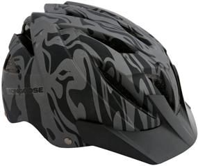 img 4 attached to 🚲 Mongoose Youth Blackcomb Tattoo Helmet for Biking & Multi Sports, 52cm-56cm, Hardshell Design