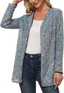 kancy kole womens glitter cardigan women's clothing logo