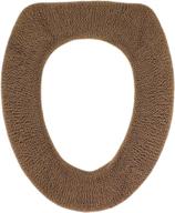 🚽 cozy soft fabric toilet seat cover - warm and comfy logo