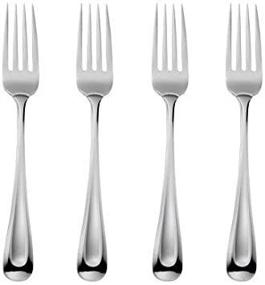 img 3 attached to 🍴 Oneida Satin Sand Dune Everyday Dinner Forks - Set of 4, 18/0 Stainless Steel - Silverware Set, Dishwasher Safe