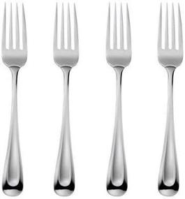 img 1 attached to 🍴 Oneida Satin Sand Dune Everyday Dinner Forks - Set of 4, 18/0 Stainless Steel - Silverware Set, Dishwasher Safe