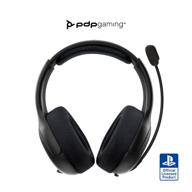 pdp gaming lvl50: black wireless stereo headset with noise cancelling microphone for ps5/ps4 логотип
