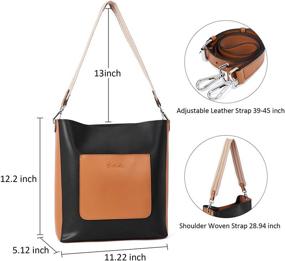 img 2 attached to 👜 BOSTANTEN Designer Shoulder Crossbody Women's Handbags & Wallets - Stylish Hobo Bags