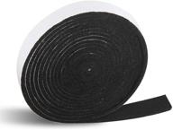 🔥 premium high-temperature grill gasket for xl big green egg: replacement heat felt bbq smoker gasket - black, pre-shrunk, self-stick adhesive - 14ft length logo