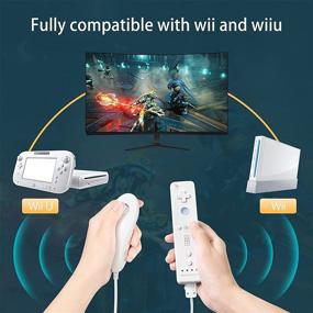 img 3 attached to 🎮 Kicy Wii Remote Motion Plus and Nunchuck - Compatible with Nintendo Wii and Wii U (White)"