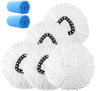 🧼 efficient microfiber spin mop refill - 4 pack logo