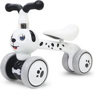 🐶 dog-themed baby balance bikes for 10-36 month olds: no pedal toddler bicycle, perfect 1st birthday gift logo