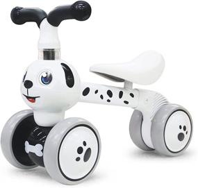 img 4 attached to 🐶 Dog-themed Baby Balance Bikes for 10-36 Month Olds: No Pedal Toddler Bicycle, Perfect 1st Birthday Gift