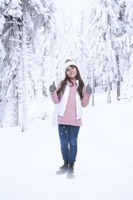 img 3 attached to ❄️ Аксессуары для девочек для холодной погоды: Шапка Polar Wear Minus с помпоном