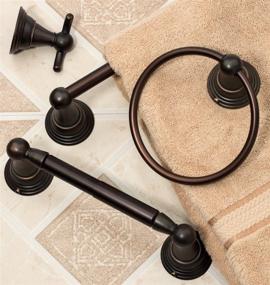img 1 attached to 🛁 Enhance Your Bathroom with the Dynasty Hardware 2216-ORB Muirfield 24" Double Towel Bar in Oil Rubbed Bronze