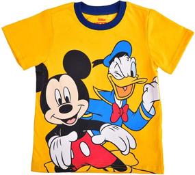 img 3 attached to 🐭 Disney Mickey and Friends 2-Piece Character Shirt and Jogger Pant Set for Boys