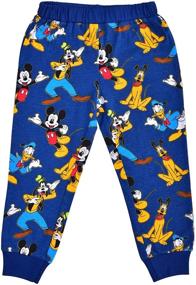 img 1 attached to 🐭 Disney Mickey and Friends 2-Piece Character Shirt and Jogger Pant Set for Boys