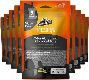 img 4 attached to 🚗 Armor All Fresh FX Charcoal Bag Deodorizer (9-Pack) - Natural Bamboo Car Air Freshener for Cars