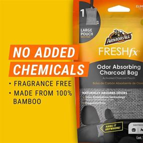 img 3 attached to 🚗 Armor All Fresh FX Charcoal Bag Deodorizer (9-Pack) - Natural Bamboo Car Air Freshener for Cars