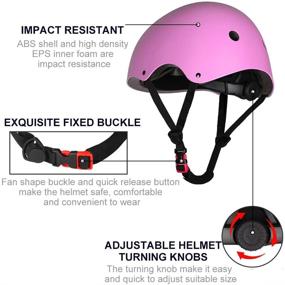 img 2 attached to 🚲 Adjustable Kids Bike Helmet for Toddlers, Ages 3-7/8-14, Ideal for Multi-Sports, Skateboarding, Cycling, and Scootering, Boys and Girls Helmet - Casco para niños pequeños/Casco de bicicleta para niños