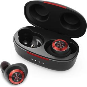img 4 attached to Monster Achieve 100 AirLinks Wireless Earbuds, Bluetooth 5.0, In-Ear Stereo Headphones, Built-in Microphones for Clear Calls, USB-C Quick Charging, 24-Hour Playtime, Single/Twin Mode, iPhone/Android Compatible