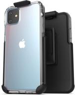 ultra slim clear back cover with holster for iphone 11 - encased belt clip case (2019) logo