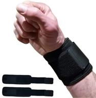 🖐️ wrist wraps for effective wrist support - relief for tendonitis, arthritis, and carpal tunnel syndrome. a convenient and compact alternative to bulky wrist braces or splints, fits both right and left hands (2 wraps) логотип