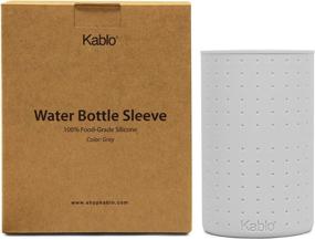 img 4 attached to 🌟 Premium Silicone Sleeve for Kablo Glass Water Bottles, BPA-Free & Dishwasher-Safe: Ultimate Protection for 32 oz and 21 oz Bottles