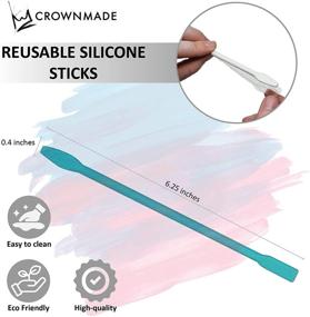 img 2 attached to 🔝 CROWNMADE Reusable Resin Silicone Stir Stick - 10 Pack of Epoxy Mixing Sticks