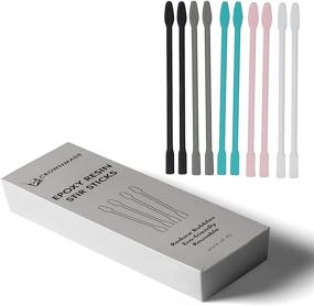 img 3 attached to 🔝 CROWNMADE Reusable Resin Silicone Stir Stick - 10 Pack of Epoxy Mixing Sticks