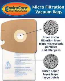 img 3 attached to 🧹 Envirocare Replacement Micro Filtration Vacuum Cleaner Dust Bags: Eureka Style MM, 18 Pack