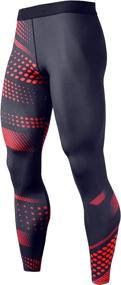 img 4 attached to 🏋️ CANGHPGIN Men's Compression Pants: Premium Sports Tights for Gym, Running & Baselayer - Cool Dry Workout Athletic Leggings