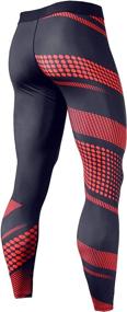 img 3 attached to 🏋️ CANGHPGIN Men's Compression Pants: Premium Sports Tights for Gym, Running & Baselayer - Cool Dry Workout Athletic Leggings