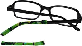 img 1 attached to 👓 Colorful Eyeglass Temple Tip Sleeves: Stylish Additions for Men, Women & Kids - TWO PACK