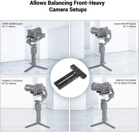 img 3 attached to 📷 Optimized Counterweight Mounting Plate for DJI Ronin SC Gimbal - SmallRig BSS2420