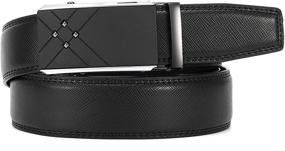 img 3 attached to 👔 Stylish Men's Accessories: Adjustable Leather Ratchet Automatic Belt