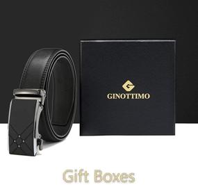 img 1 attached to 👔 Stylish Men's Accessories: Adjustable Leather Ratchet Automatic Belt