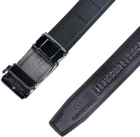 img 2 attached to 👔 Stylish Men's Accessories: Adjustable Leather Ratchet Automatic Belt