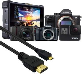 img 3 attached to 🔌 CBUS 25ft HDMI to Micro HDMI Cable for Sony FDR-AX53 Handycam, HXR-NX80, FDR-AX700, HDR-CX405, FDR-AX100, Panasonic HC-V800 Camcorder, HC-WXF1, HC-VXF990, HC-VX981K, HC-V770K, HC-V100 Zoom Q2n, Q4n, Q8