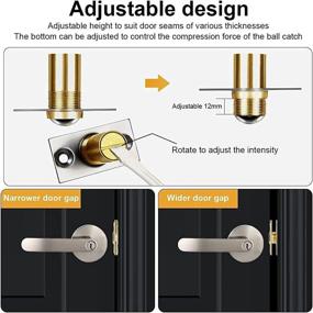 img 3 attached to 🚪 Enhance Door Functionality with Jiayi 2 Pack Adjustable Spring Ball Catch Door Hardware - Reliable Replacement for Closet French Doors & More!