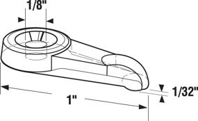 img 1 attached to 🚪 Clear Acrylic Storm Door Panel Clip - Prime-Line Products T 8733, 8-Pack