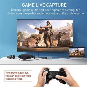 img 2 attached to 🎮 MOTOON HDMI Video Capture Card 1080p 60fps with Microphone HDMI Loop-Out | Low Latency Record Broadcast Live Streaming | Compatible with Nintendo Switch/PS4/PS5/Xbox One | 4K Game Capture Card Device