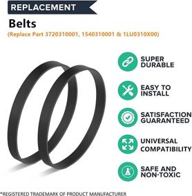 img 3 attached to 🧹 JEDELEOS Replacement Belts for Dirt Devil Style 4/5 Upright Vacuum Cleaner - Pack of 2, Compatible with Parts 3720310001, 1540310001 & 1LU0310X00